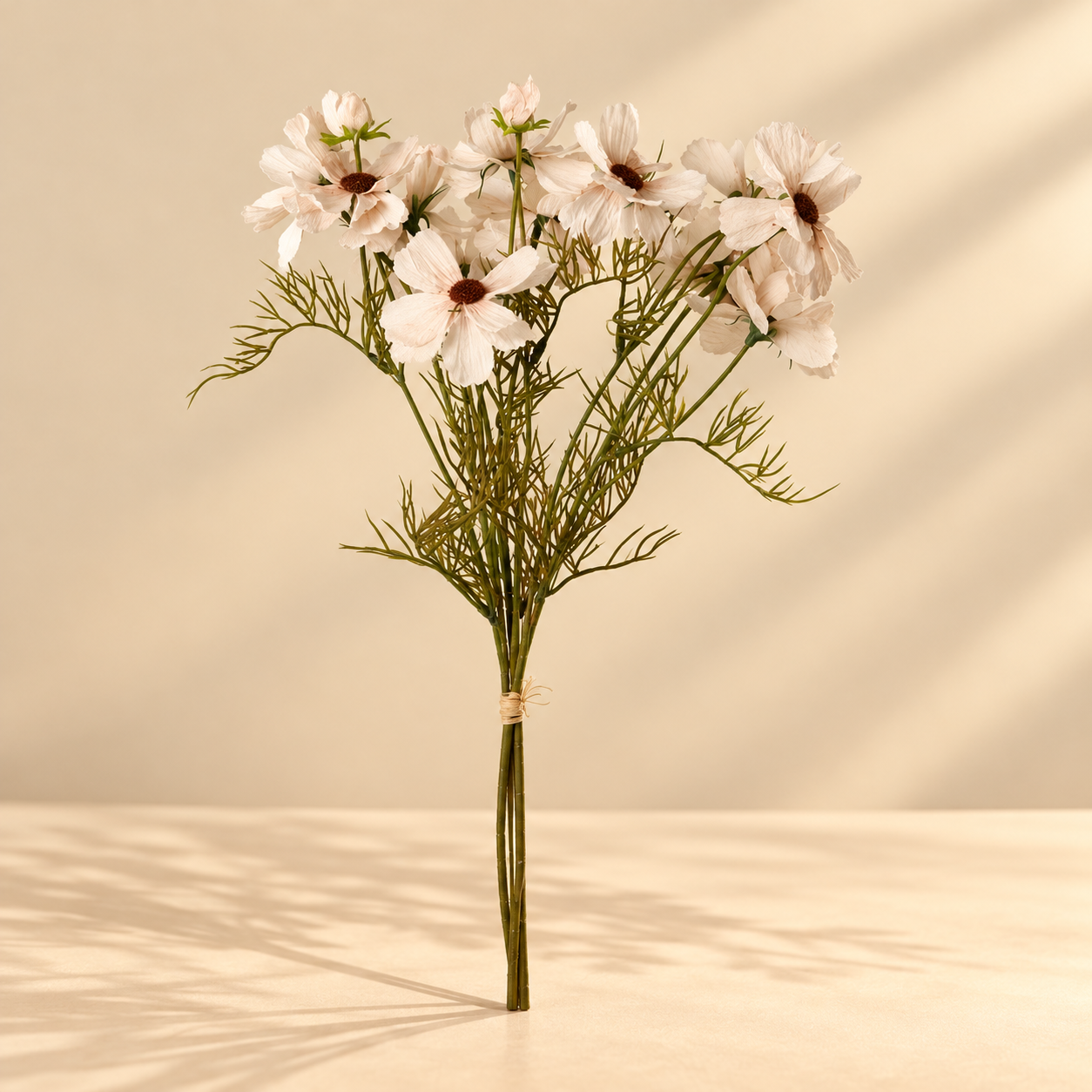 Artificial Ivory and Blush Flower Branch