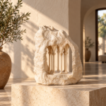 Gothic Window Grotto Stone Resin Sculpture
