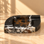 Black Exotic Stone Valet Tray with Gold Veining
