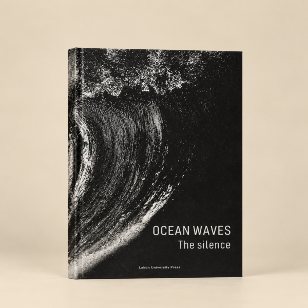 Ocean Wave Black Decorative Book