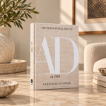 Linen Monogram Decorative Coffee Table Book