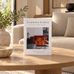 Rust Sofa Interior Slim Decorative Book