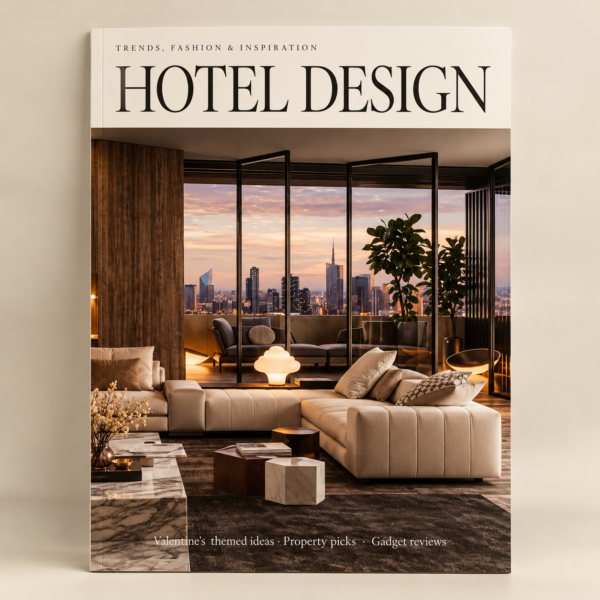 Hotel Lounge Interior Slim Decorative Book