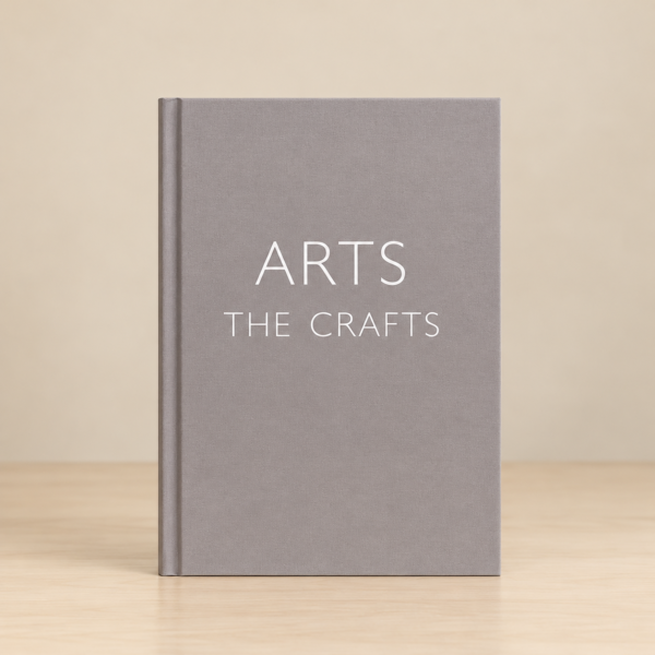 Grey Arts and Crafts Compact Decorative Book