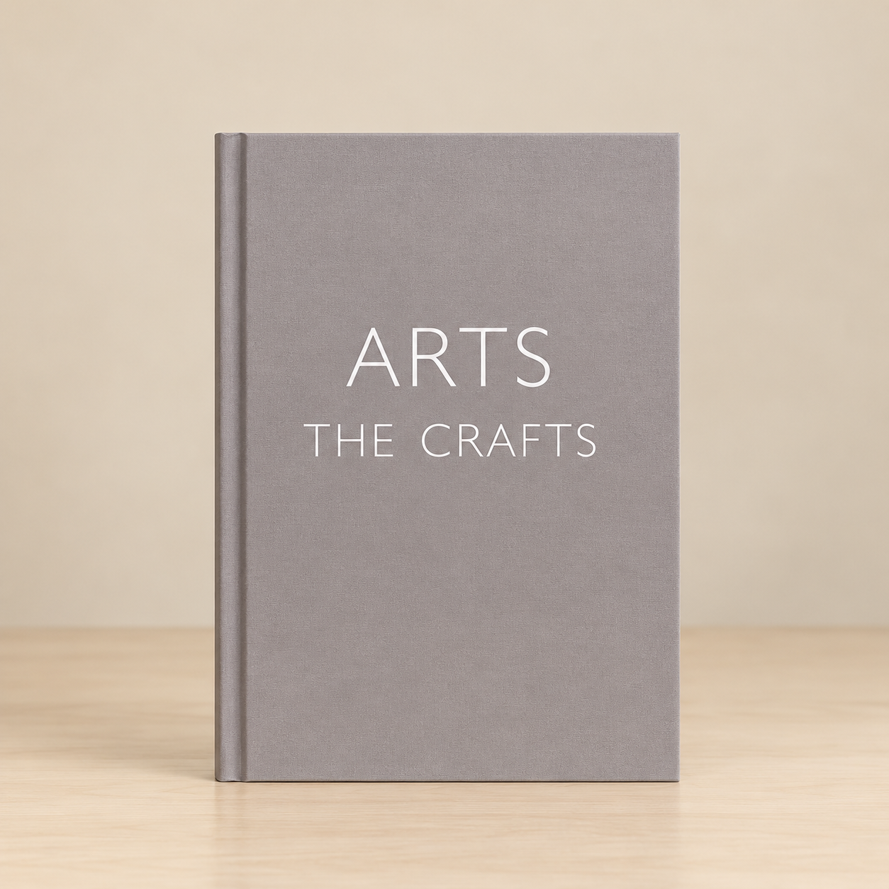 Grey Arts and Crafts Compact Decorative Book