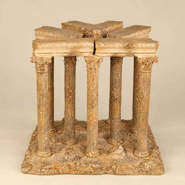 Roman Temple Ruin Column Sculpture