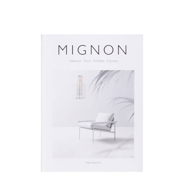 White Minimalist Interior Slim Decorative Book