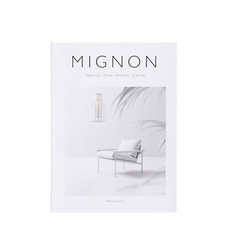 White Minimalist Interior Slim Decorative Book
