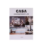 White Interior Collage Slim Decorative Book