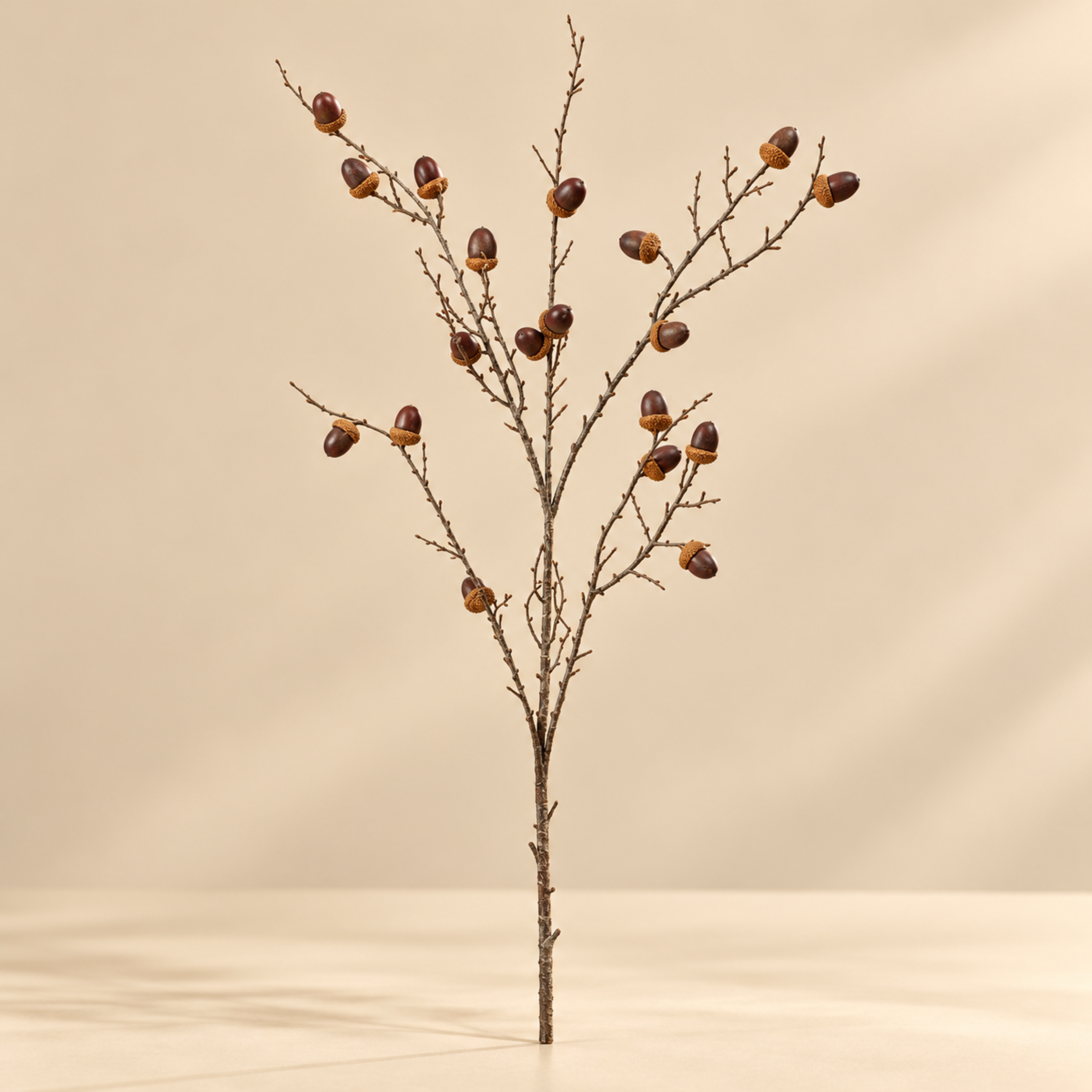 Artificial Brown Bud Branch, Extra Long