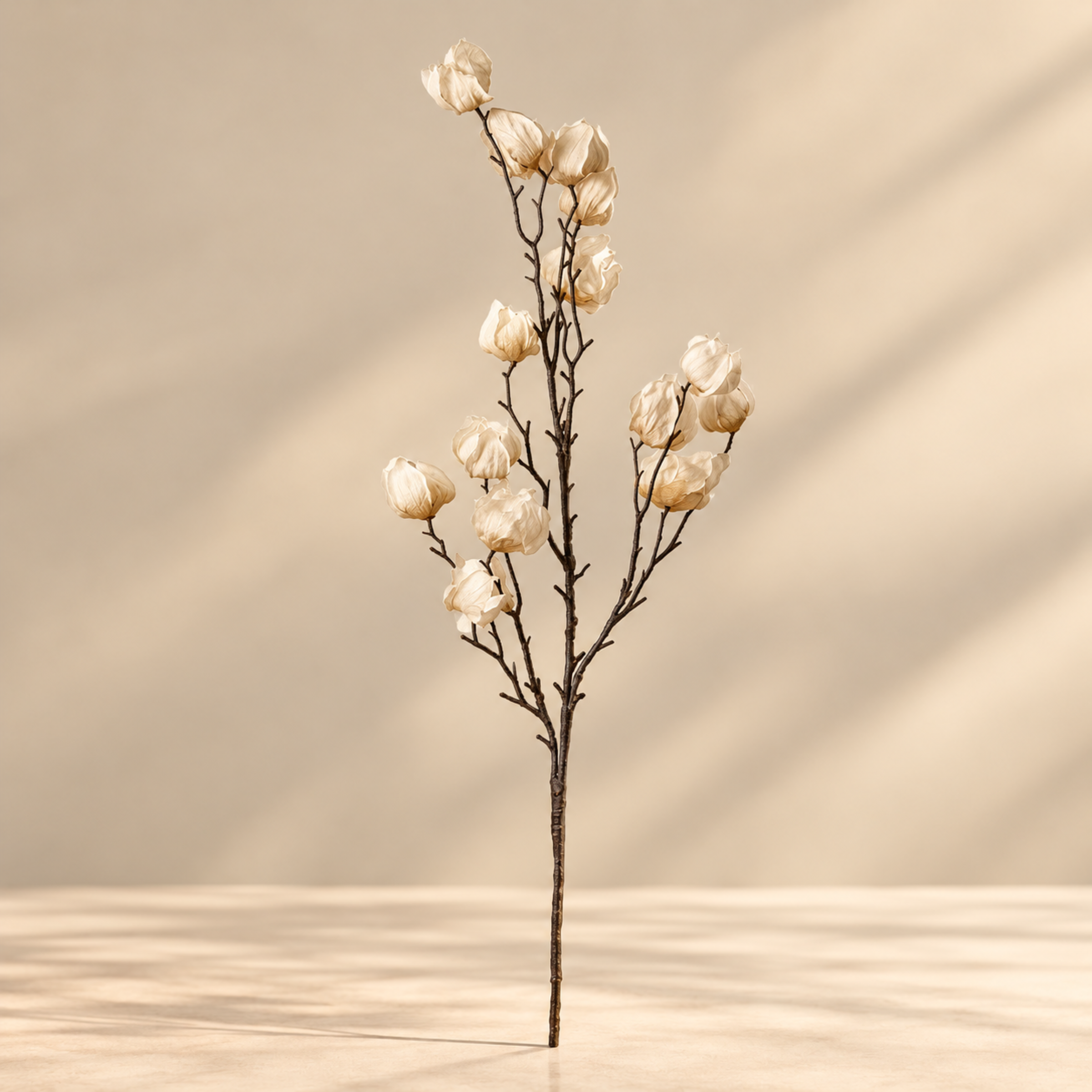 Artificial Cream Blossom Branch