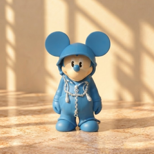 Blue Hooded Mouse-Ear Art Toy Figure