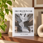 Monochrome Spiral Staircase Decorative Book