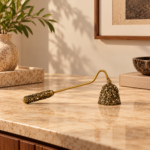 Leaf Bell Brass Candle Snuffer