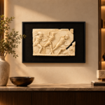Framed Multi-Figure Classical Relief Wall Art