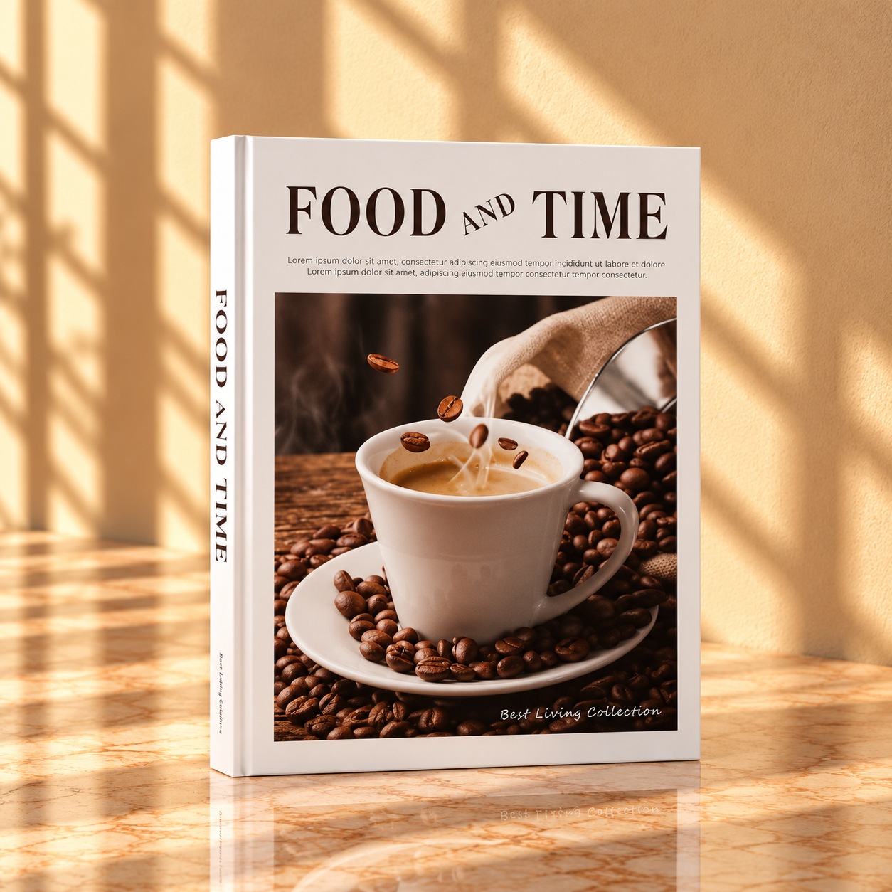 Coffee Cup Slim Decorative Book