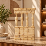 Caryatid Temple Facade Stone Resin Sculpture