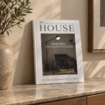 Dark Lounge Lighting Hardcover Decorative Book