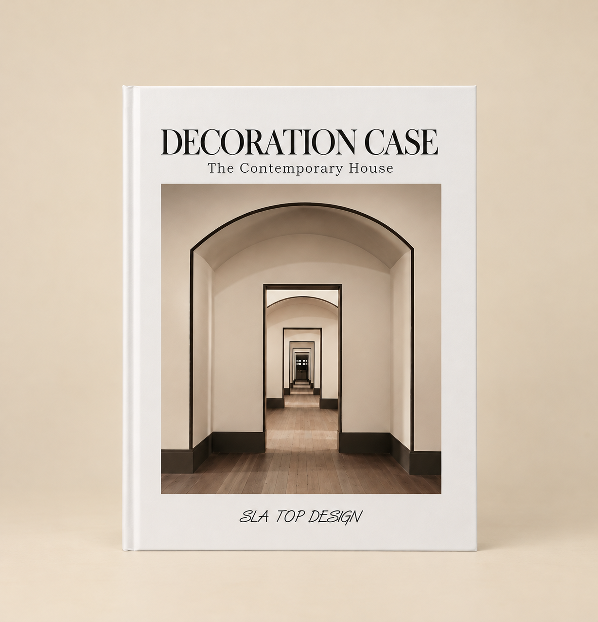 Sepia Arched Doorways Decorative Book
