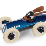 Retro Race Car Model with Bunny Driver