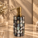 Mother of Pearl Four-Piece Bathroom Set