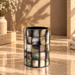 Mother of Pearl Four-Piece Bathroom Set