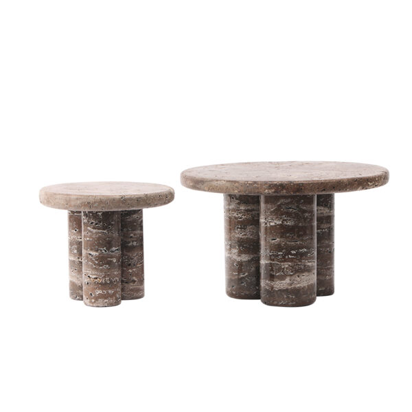 Natural Marble Round Pedestal Stand