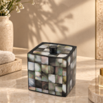 Mother of Pearl Four-Piece Bathroom Set
