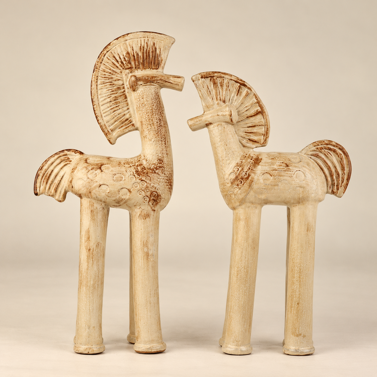 Hand-Crafted Ceramic Horse Figurine
