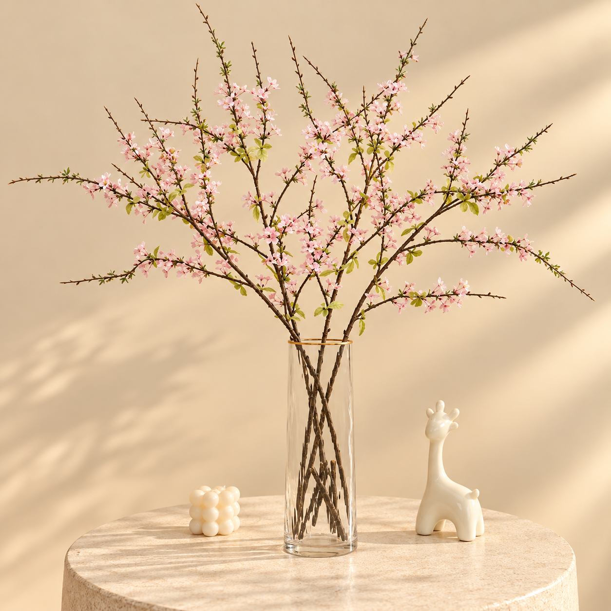 Artificial Pink Blossom Branch