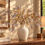 Artificial Dusty Blue Berry Spray