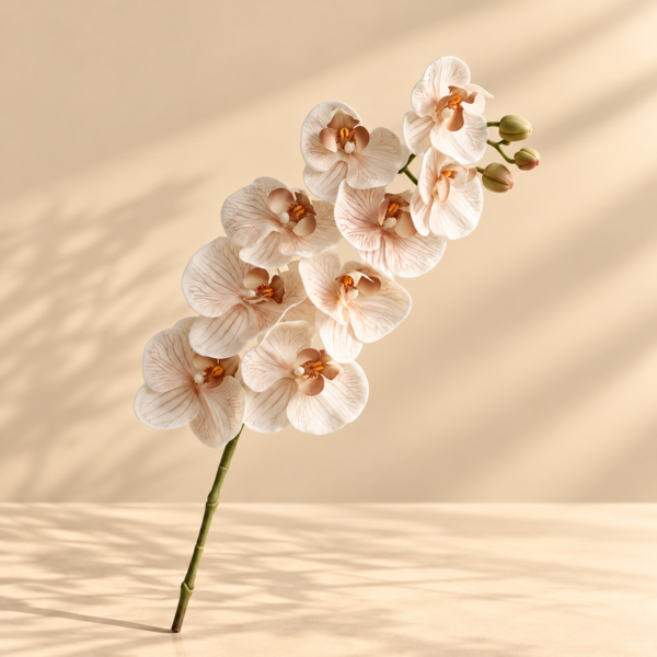 Artificial Ivory Orchid Stem