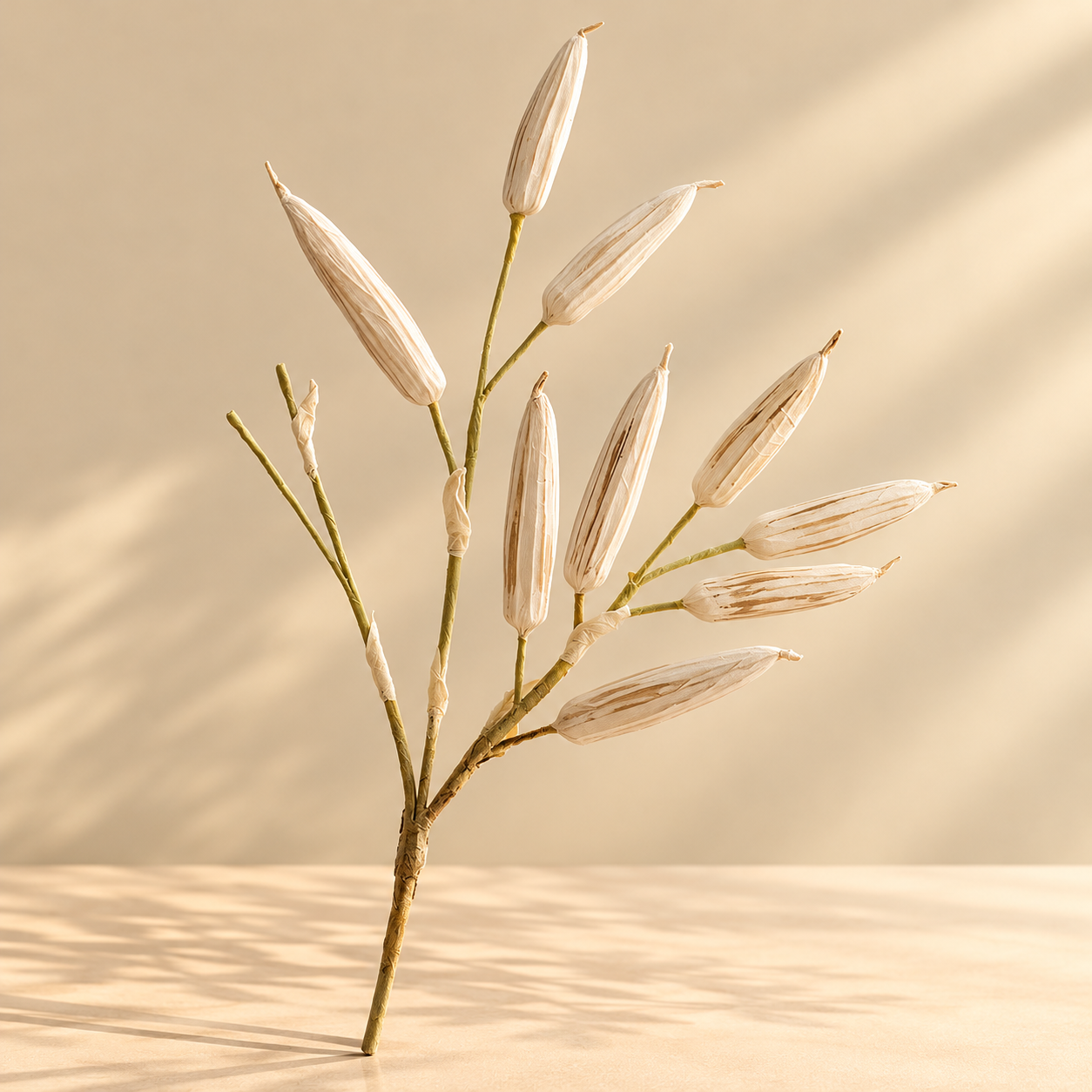 Artificial Ivory Seed Grass Stem