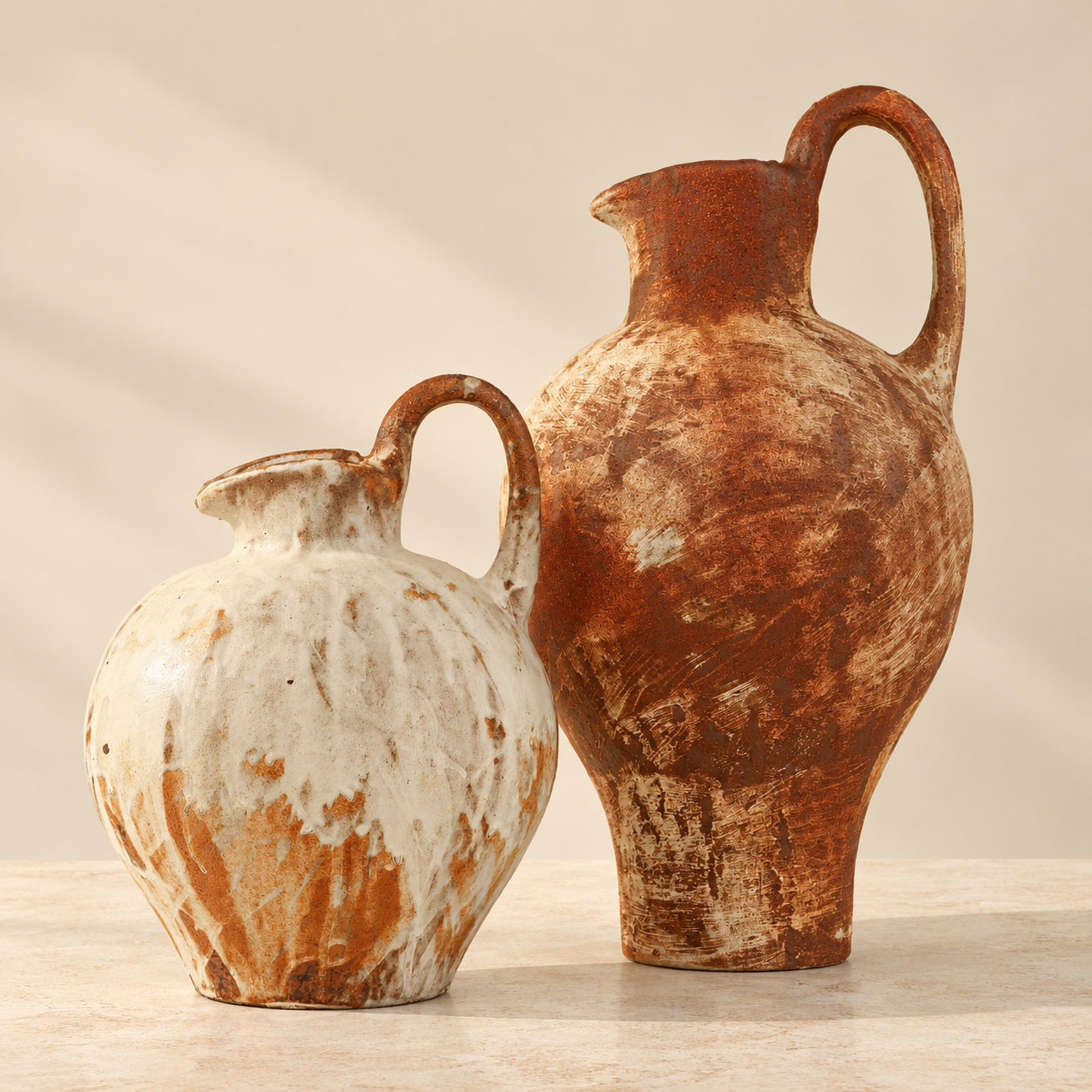 Rustic Ceramic Jug Vase