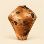 Aged Ochre Ceramic Vessel