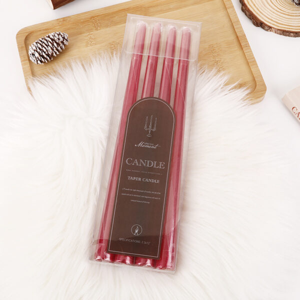 Red Taper Candles Set